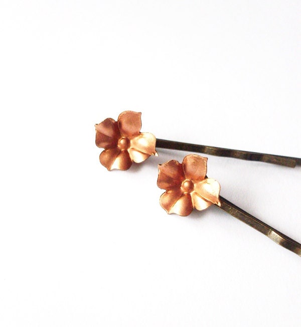 Hydrangea Flower Bobby Pins Small Flower Hair Pins Bridal Hair Pins Bridal Hair Accessories Woodland Wedding Flower Hair Accessories Cute