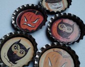 Vintage Halloween Magnet Set