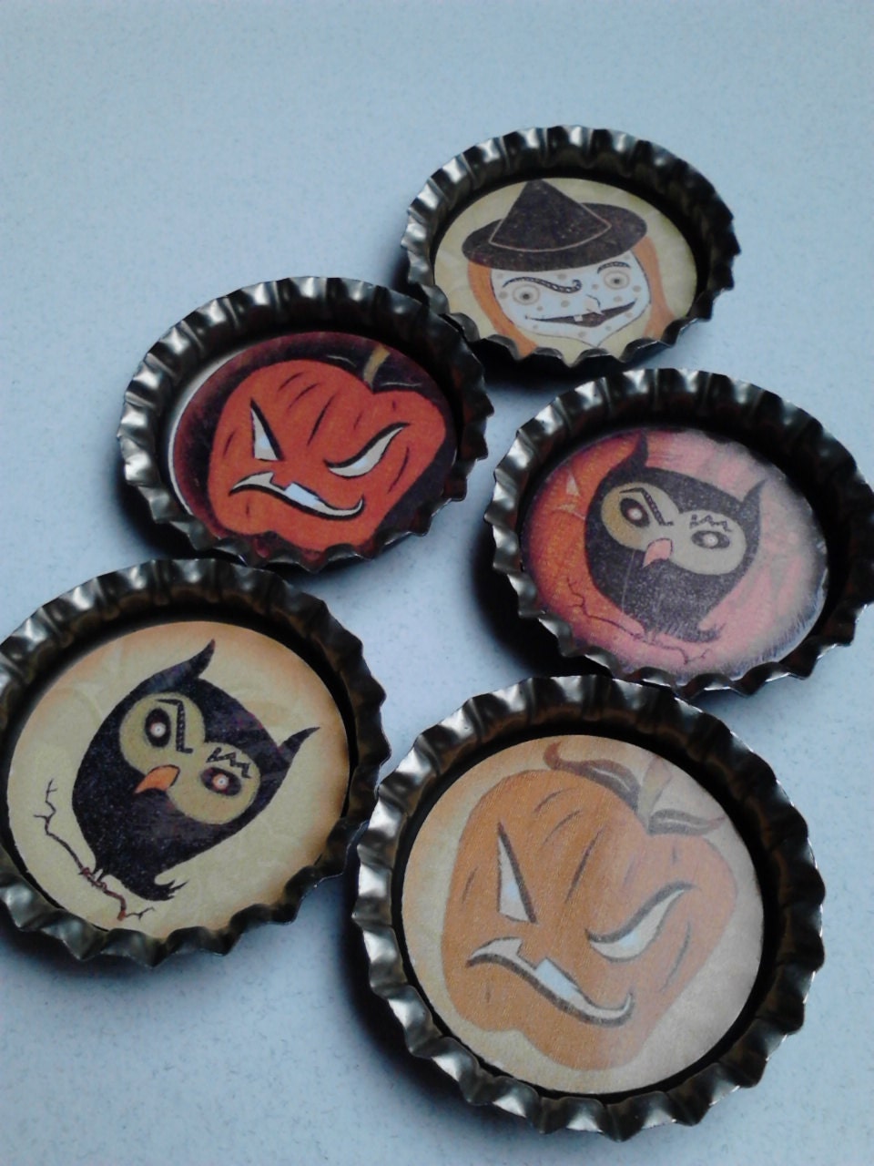 Vintage Halloween Magnet Set