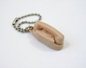 Vintage Princess Phone Keychain in Pink Beige by Bell