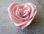 Rose Garden Rose Heart Soap