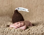 Newborn Hershey Kiss Hat Crochet Pattern- Brand New Pattern