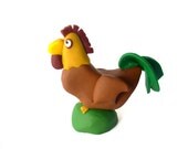 Rooster Starting Token, Starting Player, Agricola Theme