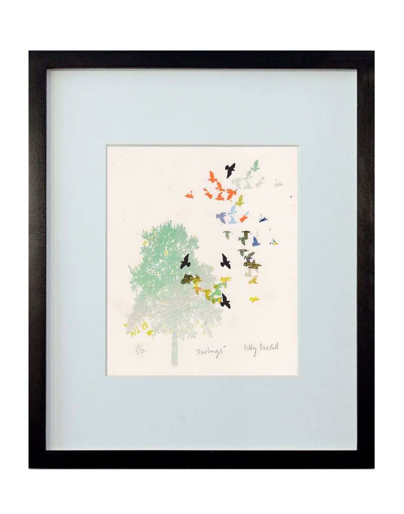 Art decor print wall art print gift - Unframed 8 x 10" - Starlings Limited Edition Print