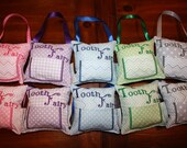 Tooth Fairy pillow blue, pink, purple, green or gray (Boy or Girl)