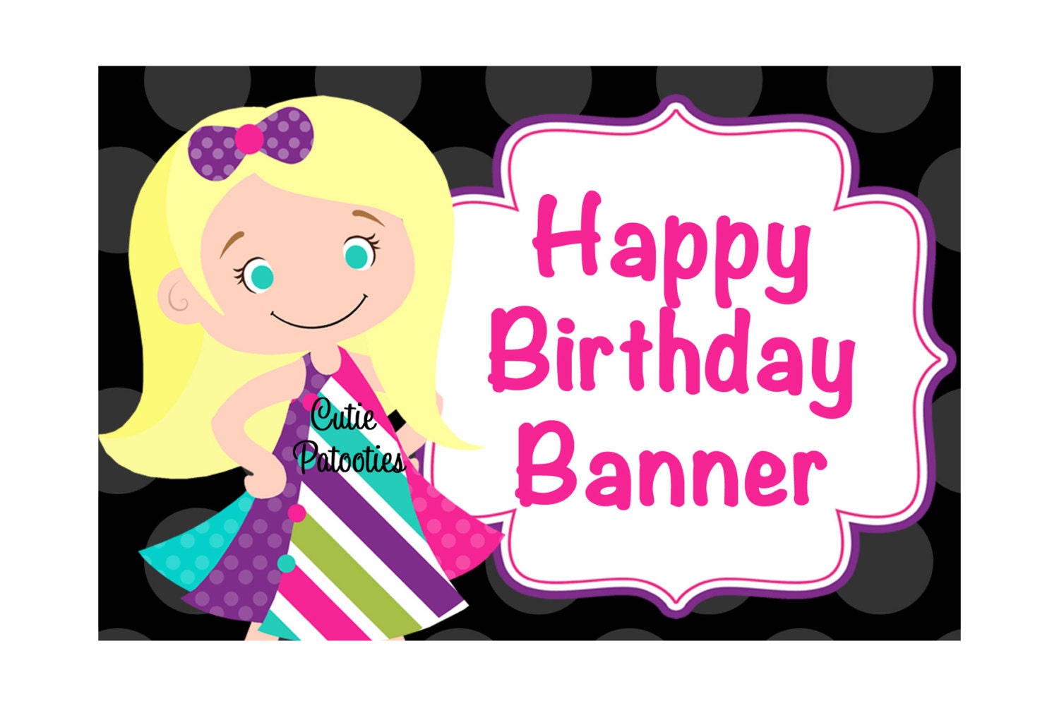 MADE TO MATCH Happy Birthday Banner - Print Your Own Il_170x135