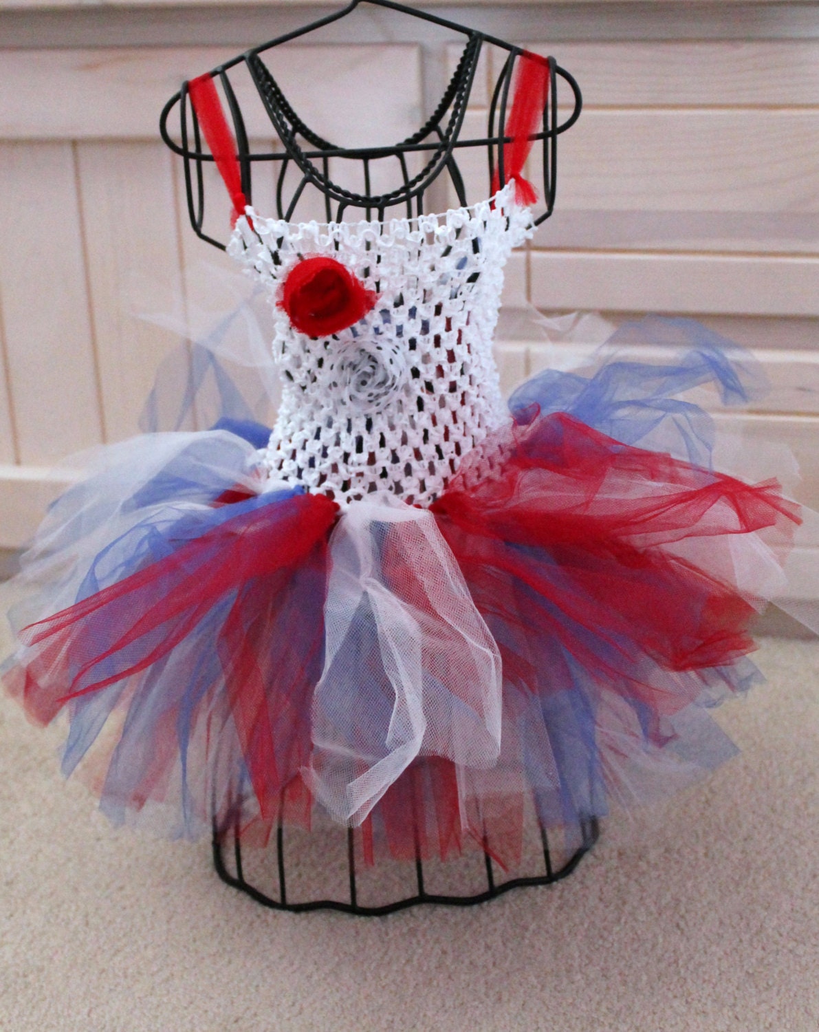 4th of July Baby Crochet Tutu Dress