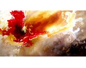 Abstract Art Painting. Modern Art. Giclee Print on Fine Art Paper of Original Painting by R Schoeffel. 20x10.