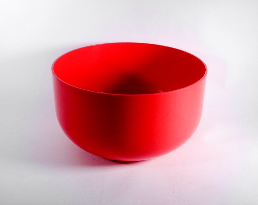 Anna Castelli KARTELL Red Bowl ITALY 7106 HUGE