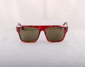 Vintage 80s Tortoise Big Square Wayfarer Sunglasses