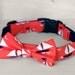 Red Sailboat Dog Bow Tie Collar