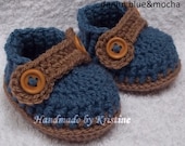 Crochet baby shoes for newborn, 0 to 3 month or 3 to 6 months- CHOOSE your SIZE and COLOUR