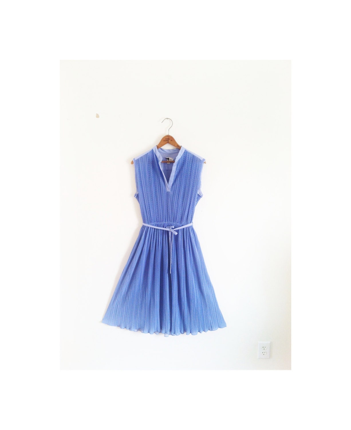1960s POLKA DOT accordion day dress