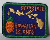 Vintage Hawaii Commemorative Cloth Patch