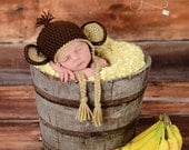 Baby Monkey Hat 3-6 month