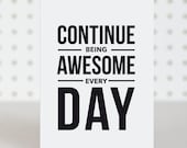 Be Awesome Birthday Card