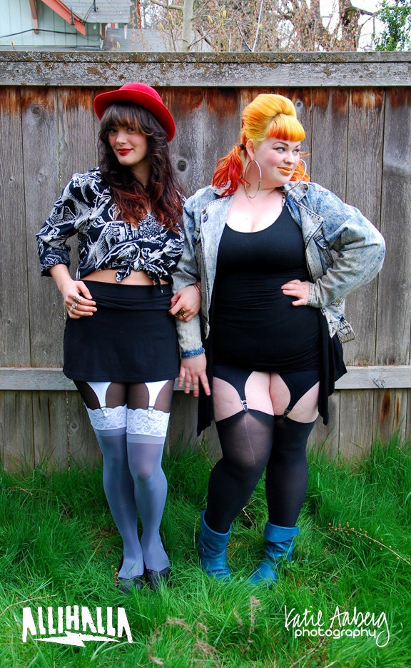 Black Garter Shorts