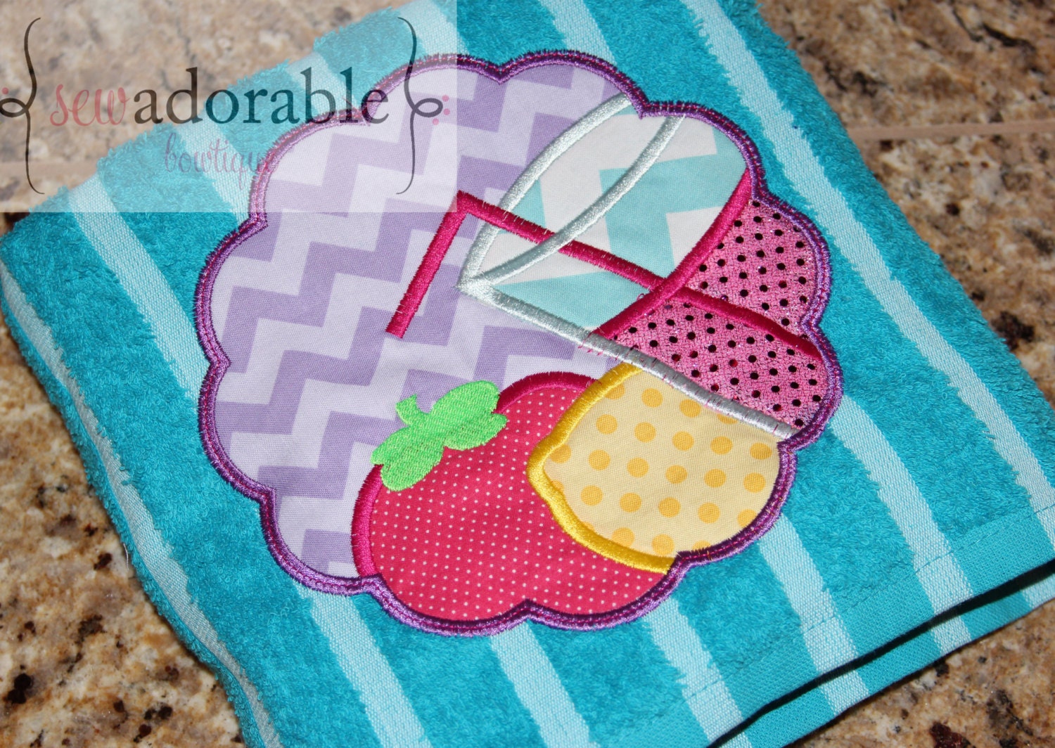 Strawberry Lemonade Beach Towel - FREE MONOGRAMMING