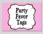 Matching Party Favor Tags, Goody Bag Tags Il_170x135