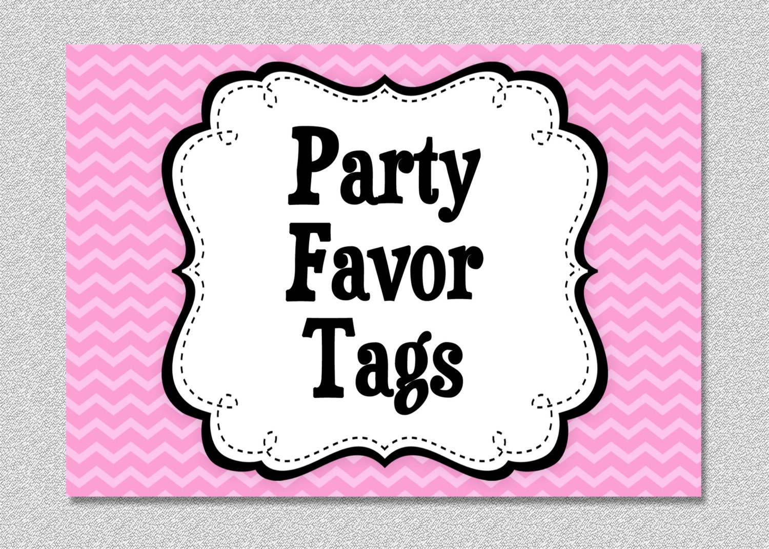 Matching Party Favor Tags, Goody Bag Tags Il_570xn
