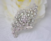 Large Rhinestone Brooch Pin - Crystal Brooch - Wedding Rhinestone Brooches - Rhinestone Brooch RD189