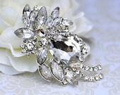Rhinestone Brooch - Crystal Pin Bridal Brooch Pin Wedding Pin Sash Brooch Pin Bridal Jewelry Wedding Jewelry Bridesmaid Gift RD280