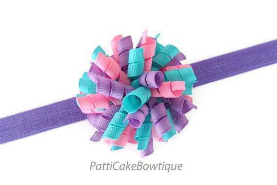 I'm Just a Girly Girl Korker Hair Bow - Baby Korker Hair Clip - Infant Korker Headband - Itty Bitty Korker Bow