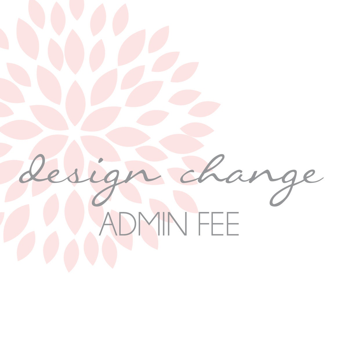 DESIGN CHANGE - admin fee - Petite Party Studio Il_570xn