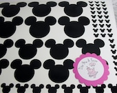 Vinyl Decal Mickey Mouse Head Inspired  Set of (78)