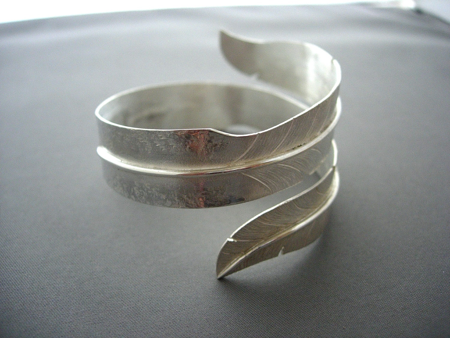 Silver Feather bangle