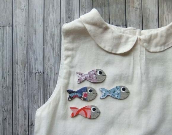 Guppin -- Custom Guppy fish brooch pin