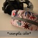 dSLR ruffle camera strap cover -- optic blossom