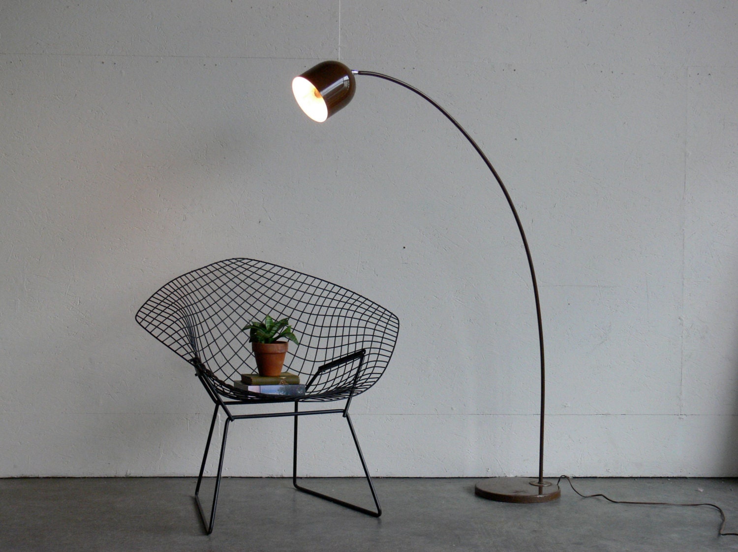 Vintage Mid Century Modern Arch Floor Lamp