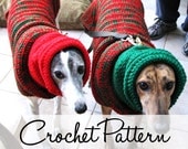Instant Download - PDF Crochet Pattern for Greyhound Sweater and Snood