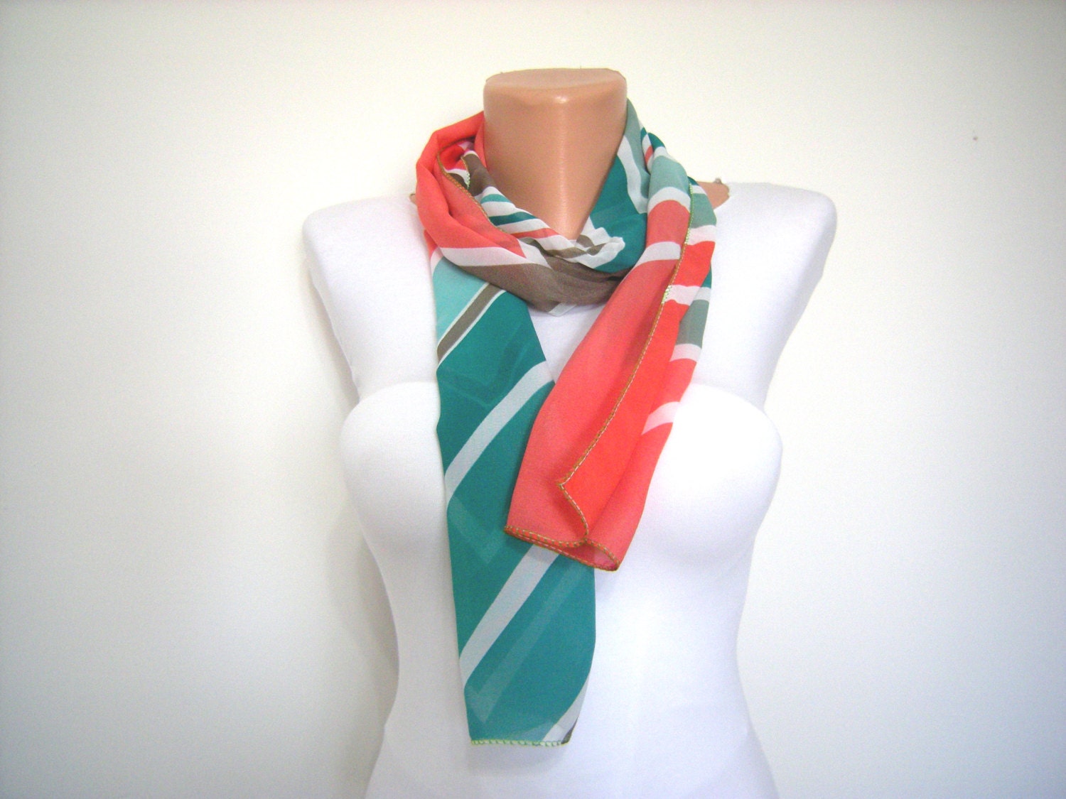 Women Scarf -Chiffon Scarf - Cowl Scarf for Spring and Summer Fashion-READY TO SHIP