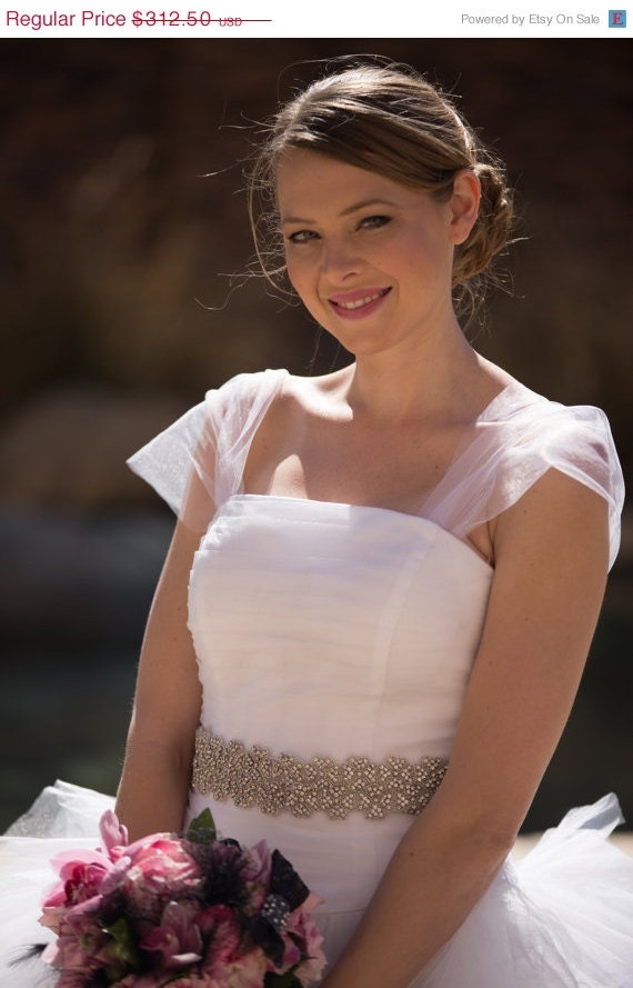 20% OFF Beaded Rhinestone Bridal Sash with Your Choice of Color