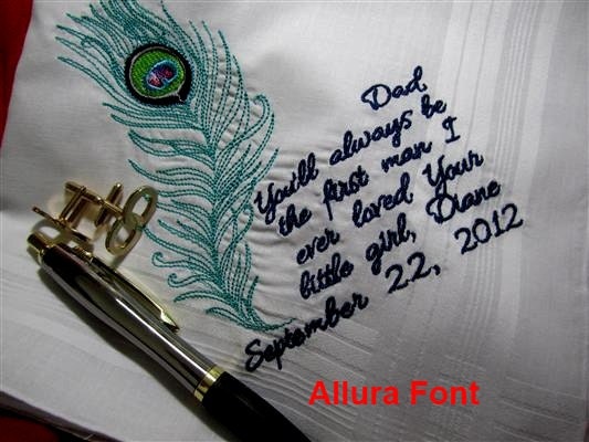 Father of the Bride - Mother of the Groom wedding gift, lace-love for holidays, birthdays and anniversary. Handkerchief that is personalized