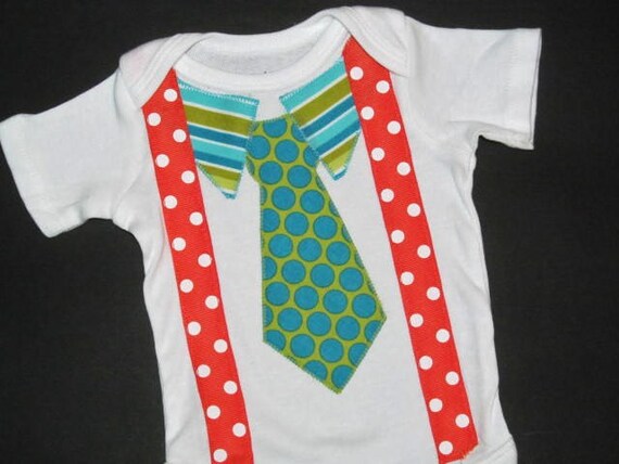 Baby boy bodysuit, Lil Man, onesie, tie and suspenders, take home outfit,ready to ship Il_570xn
