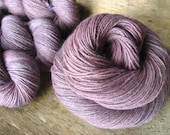 Heathered Lavender -  Hand Dyed Mink Merino Silk Yarn - Knitty Reviewed