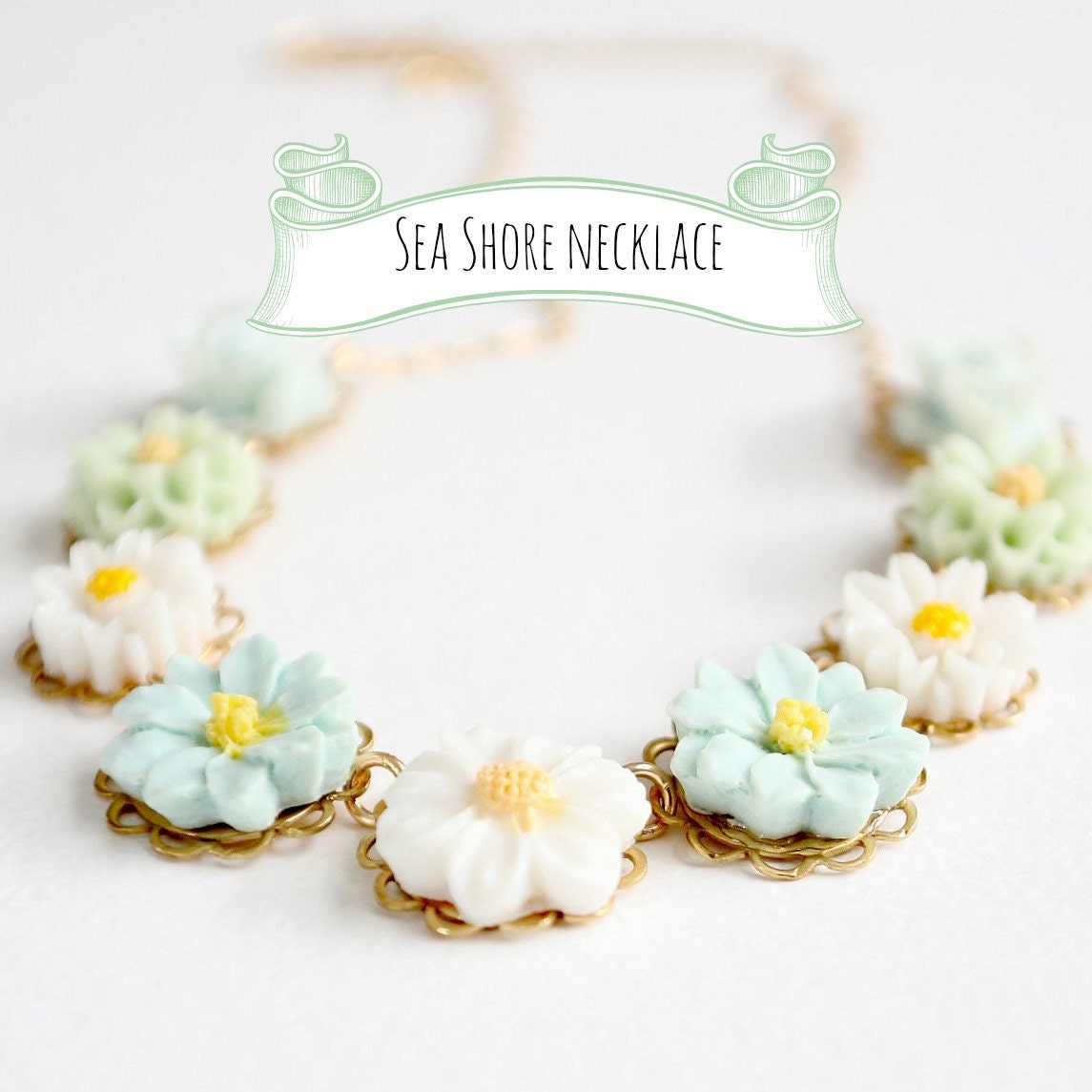 Sea Shore Flower Necklace For Girls