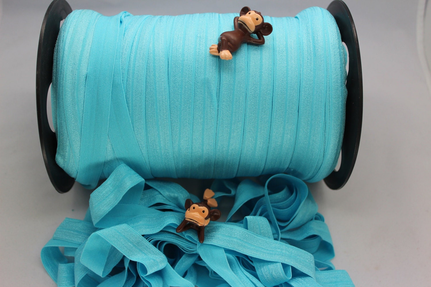 10 yards 5/8 inch (11) Pool foldover FOE elastic trim hair ties bella jay emi
