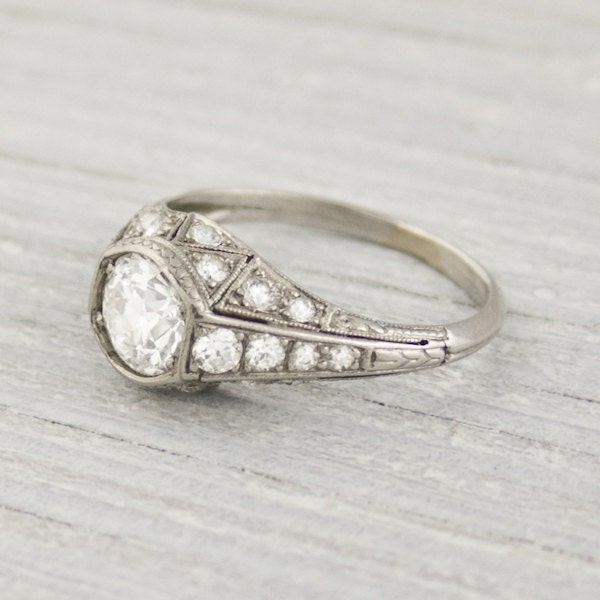 Vintage .75 Carat Diamond Engagement Ring