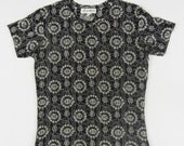 Vintage Shirt, Size Medium, Lace, Goth, 90's, Tumblr, See through