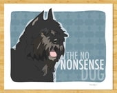 Bouvier des Flandres Print 8x10 Modern Dog Art - The No Nonsense Dog
