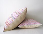20 x 20 Sweet Chiang Mai hand- stitched tribal cotton pillow cover
