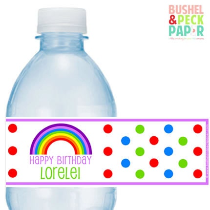 Rainbow Party Bottle Labels Il_170x135