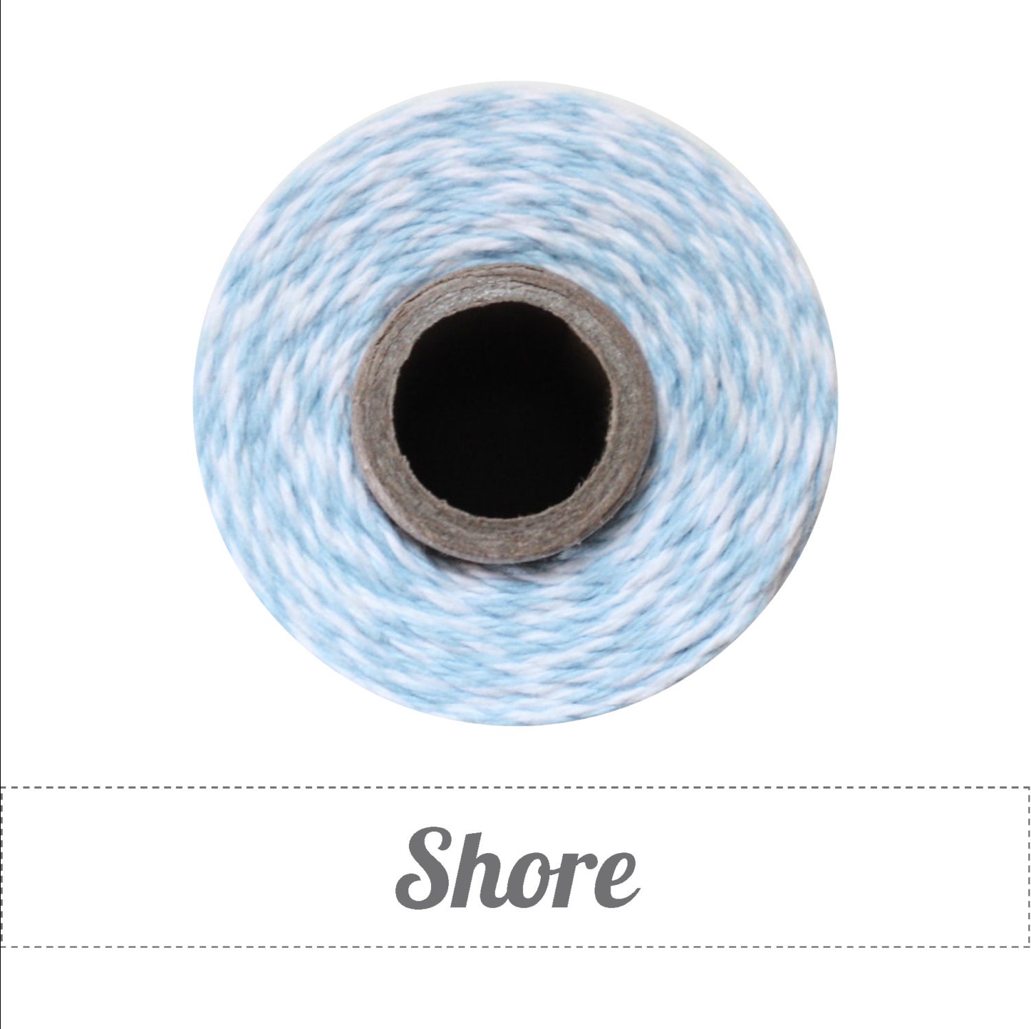 Shore - Light Baby Blue and White Baker's Twine by The Twinery - 240 yards