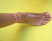 Crochet barefoot sandals, Beach Sandals, Hippie shoes, Bohemian Foot Jewelry, Wire jewelry, Belly dance, Yoga, Anklet , Wire jewellery,