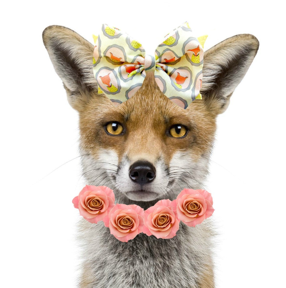 Baby Bow Headband - Fox Fabric Bow headband, FALL 2013