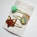 Woodland Hair Clips - Owl and Fox hair clips, giddyupandgrow